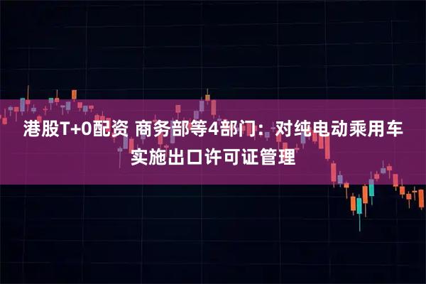 港股T+0配资 商务部等4部门：对纯电动乘用车实施出口许可证管理